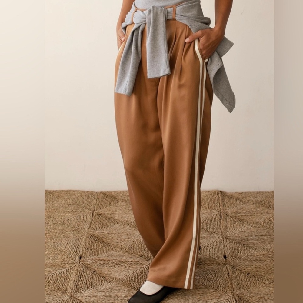 Donni The Twill Pleated Stripe Pant SZ SMALL - worn once